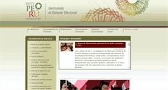 Desktop Screenshot of elecciones2011.cies.org.pe