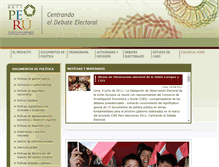 Tablet Screenshot of elecciones2011.cies.org.pe